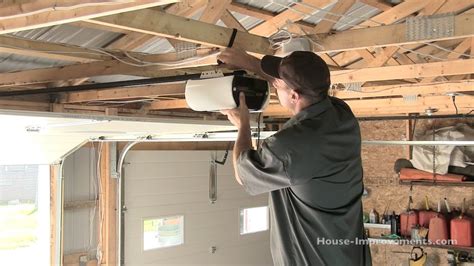 add electrical box in rafter for garage door opener|installing garage door opener outlet.